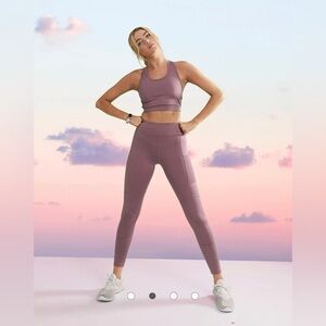 ASOS 4505 sports bra & icon legging set, both size 6. NWOT, Color: Mauve